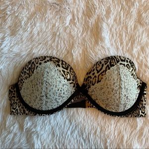 Victoria's Secret Very Sexy Strapless Cheetah Bra